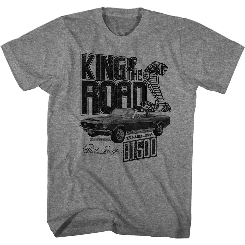 King of the Road Carroll Shelby t-shirt in graphite heather