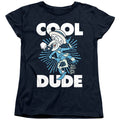 The Year Without a Santa Claus Cool Dude Navy Womens T-Shirt