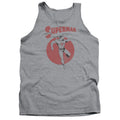 Superman Vintage Sphere Athletic Heather Tank Top