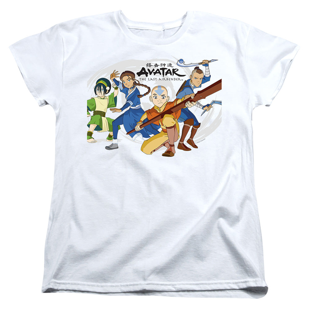 Avatar: The Last Airbender Avatars Group Womens T-Shirt