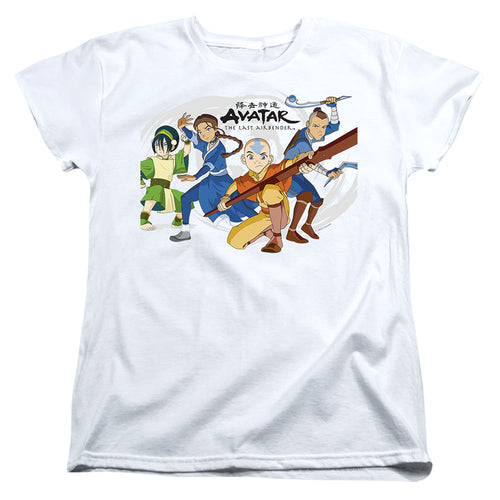 Avatar: The Last Airbender Avatars Group Womens T-Shirt