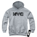 New York City Map Fill Youth Hoodie