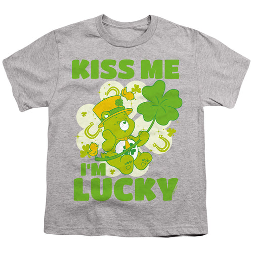Care Bears Kiss Me I'M Lucky St. Patrick'S Day Good Luck Bear Youth/Toddler T-Shirt