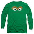 Sesame Street Oscar the Grouch Face Long Sleeve T-Shirt
