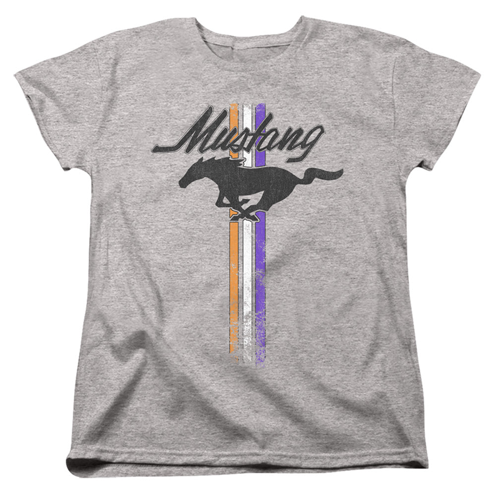 Ford Mustang Stripes Womens T-Shirt