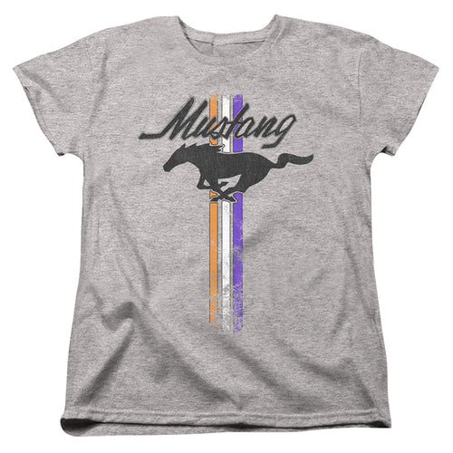Ford Mustang Stripes Womens T-Shirt