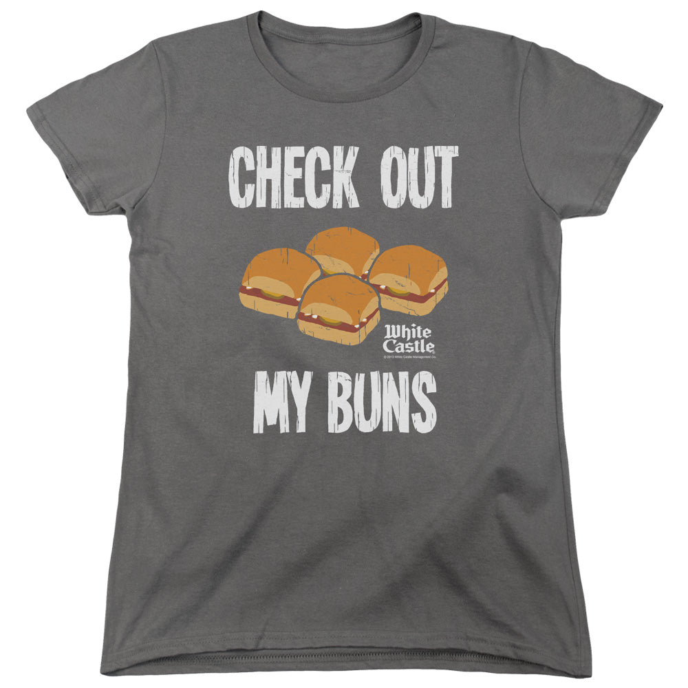 White Castle Check Out My Buns Womens T-Shirt
