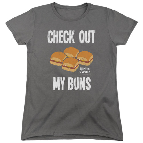White Castle Check Out My Buns Womens T-Shirt