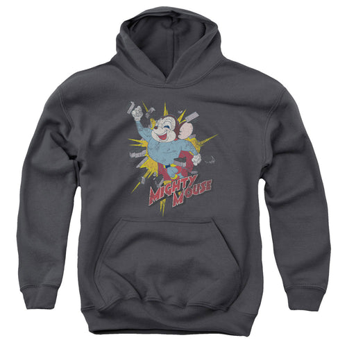 Mighty Mouse Break Through Youth Hoodie