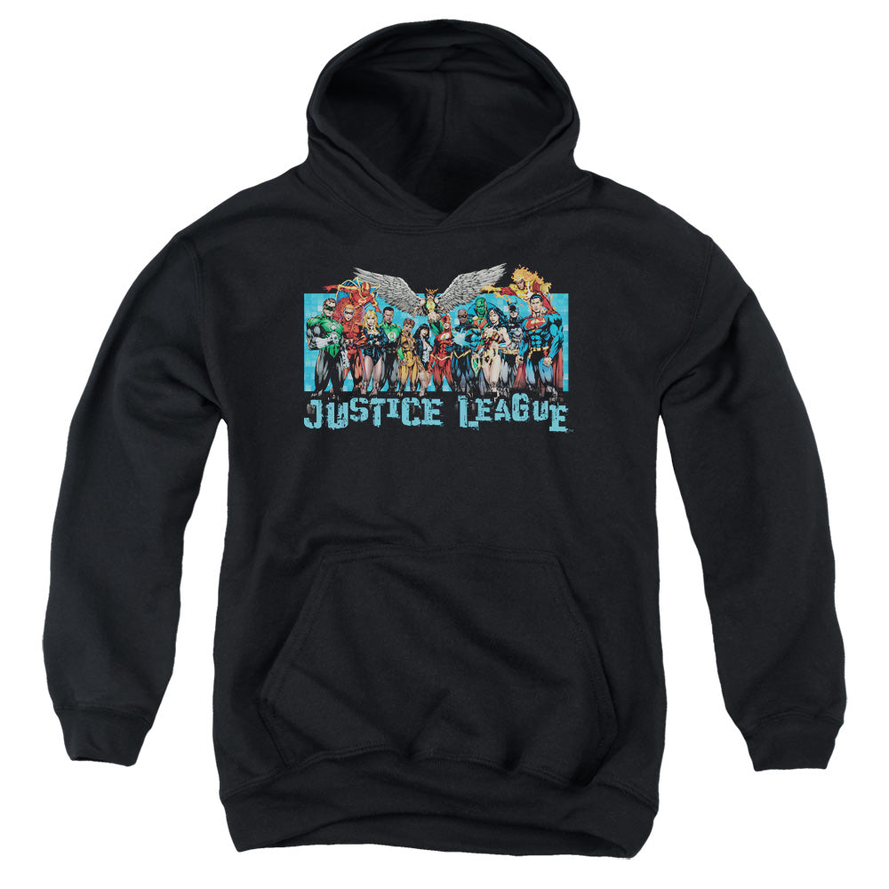 Justice League League Lineup Youth Hoodie