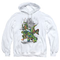 Teenage Mutant Ninja Turtles Shredder and Turtles Comic Pullover Hoodie