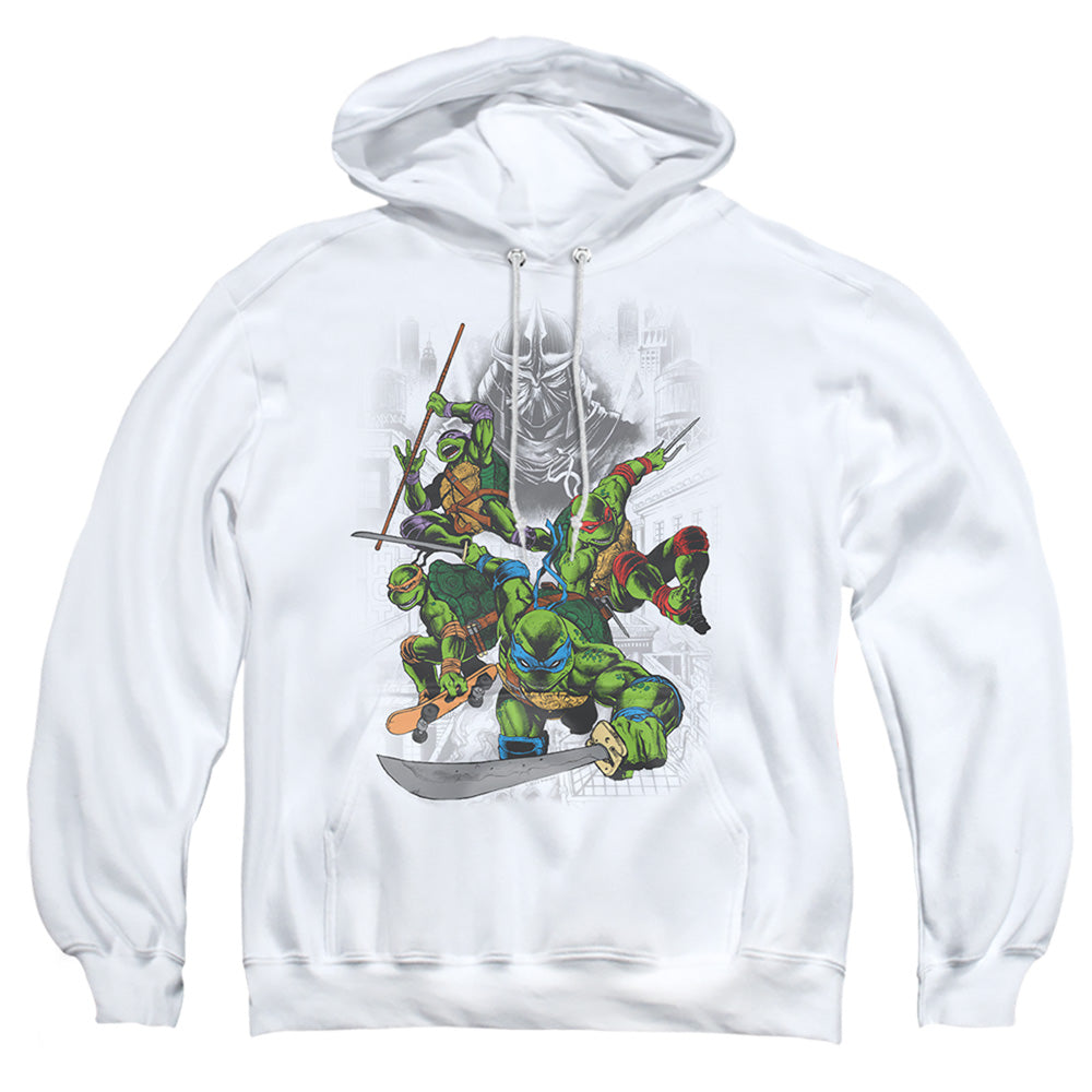 Teenage Mutant Ninja Turtles Shredder and Turtles Comic Pullover Hoodie