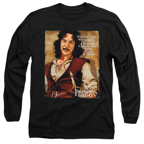 The Princess Bride Word Black Long Sleeve T-Shirt