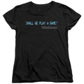 WarGames Shall We Play a Game Text Womens T-Shirt