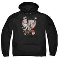 Betty Boop Classic Kiss Faded Heart Pullover Hoodie