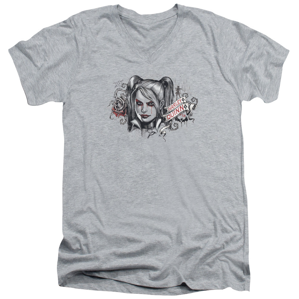 Batman Hq Sketch V-Neck T-Shirt