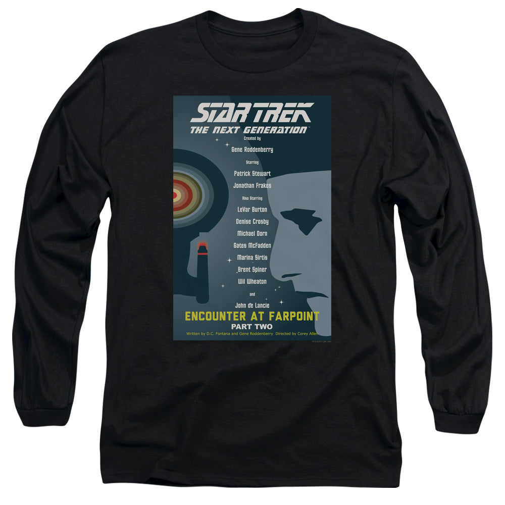 Star Trek Encounter at Farpoint Part Two Black Long Sleeve T-Shirt