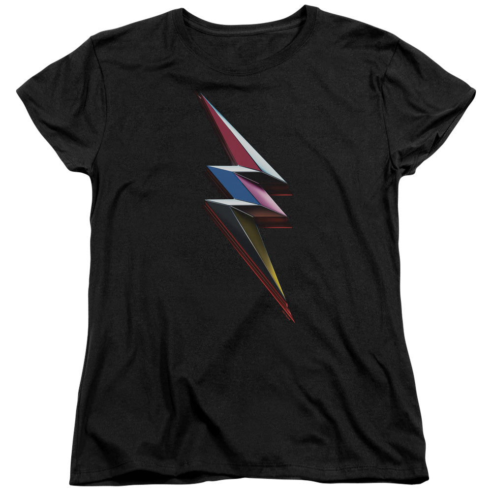 Mighty Morphin Power Rangers: The Movie Movie Bolt Womens T-Shirt