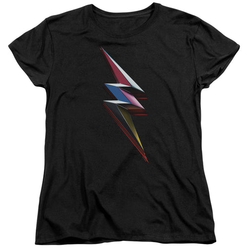 Mighty Morphin Power Rangers: The Movie Movie Bolt Womens T-Shirt