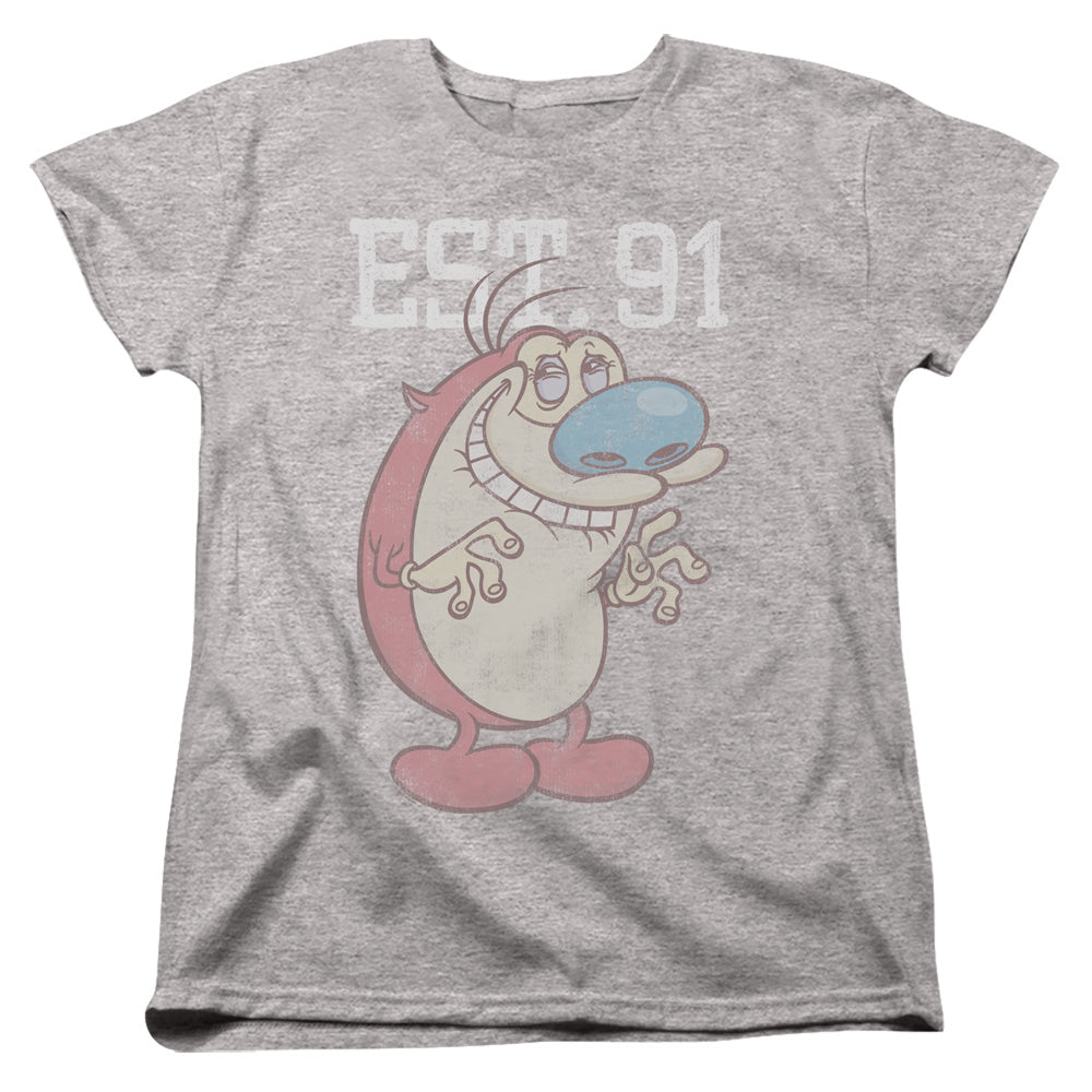Ren and Stimpy Stimpy Est. 91 Womens T-Shirt