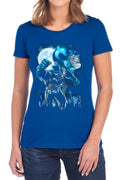 Batman Moonlight Bat Womens T-Shirt