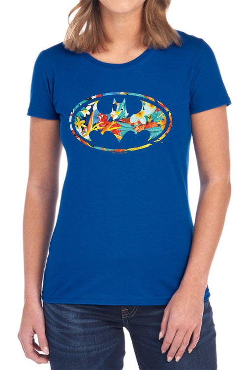 Batman Hawaiian Bat Womens T-Shirt