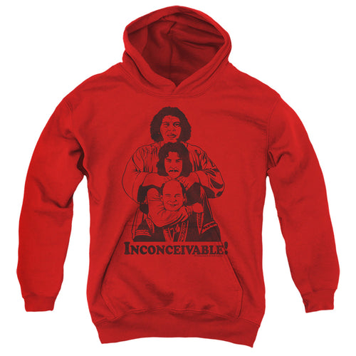The Princess Bride Inconceivable Trio Red Youth Hoodie