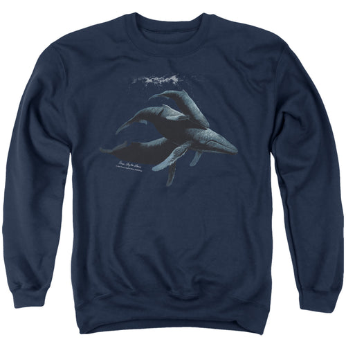 Wild Wings Power & Grace Humpback Whales Crewneck Sweatshirt