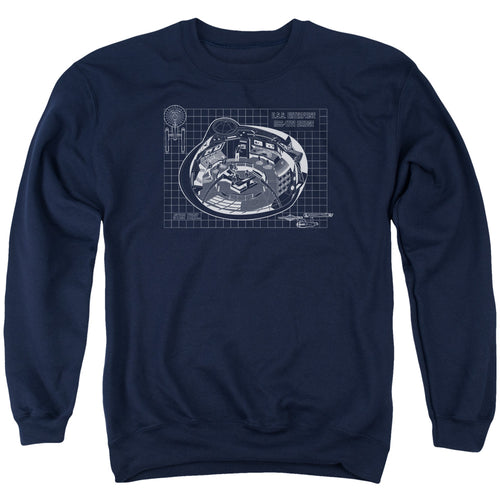 Star Trek Bridge Blueprint Crewneck Sweatshirt
