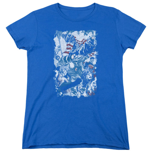 Justice League American Justice Womens T-Shirt