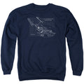 Star Trek Enterprise Blueprint Crewneck Sweatshirt