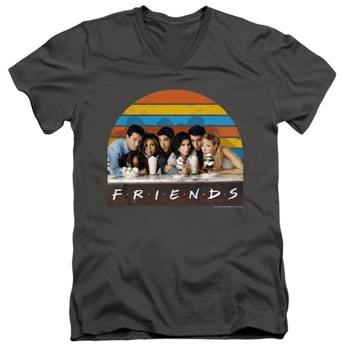 Friends Soda Fountain V-Neck T-Shirt