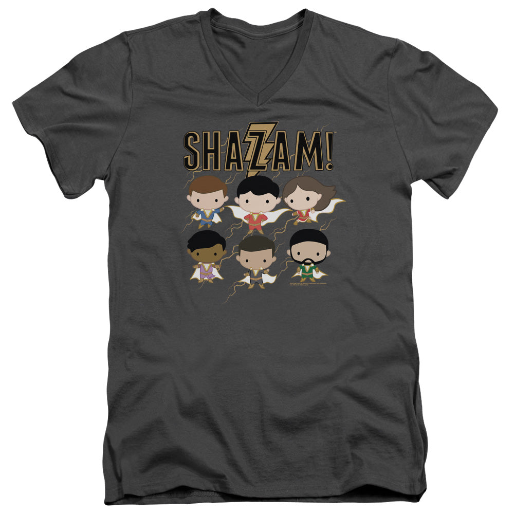 Shazam! Chibi Group V-Neck T-Shirt