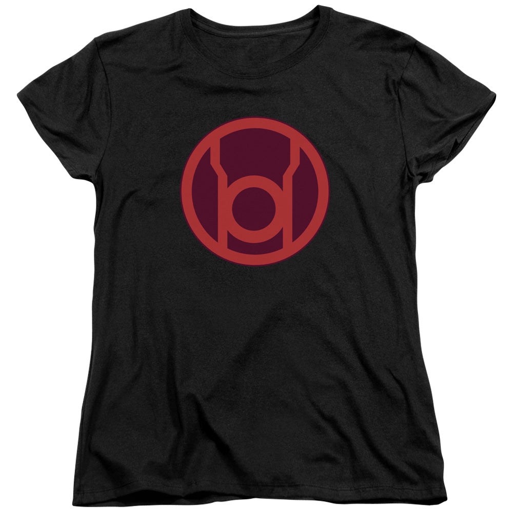 Green Lantern Red Symbol Womens T-Shirt