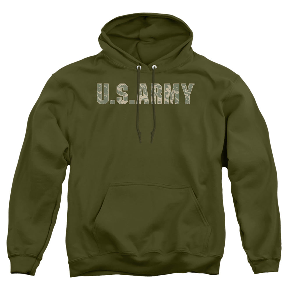 US Army Camo Letters Pullover Hoodie