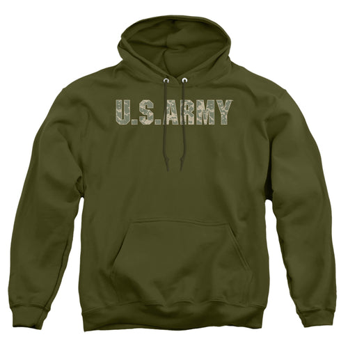 US Army Camo Letters Pullover Hoodie