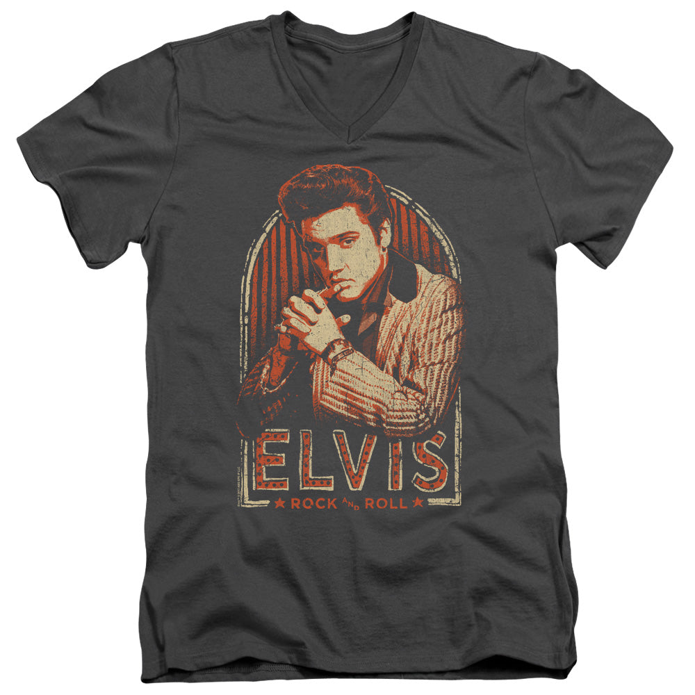 Elvis Presley Stripes V-Neck T-Shirt