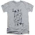DC Comics Bat Card V-Neck T-Shirt