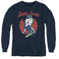 Betty Boop Skateboard Youth Long Sleeve T-Shirt