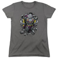 Superman Bizzaro Breakthrough Charcoal Womens T-Shirt
