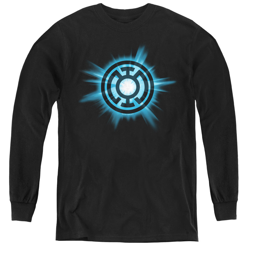 Green Lantern Blue Glow Youth Long Sleeve T-Shirt