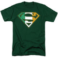 Superman Irish Shield Hunter Green T-Shirt
