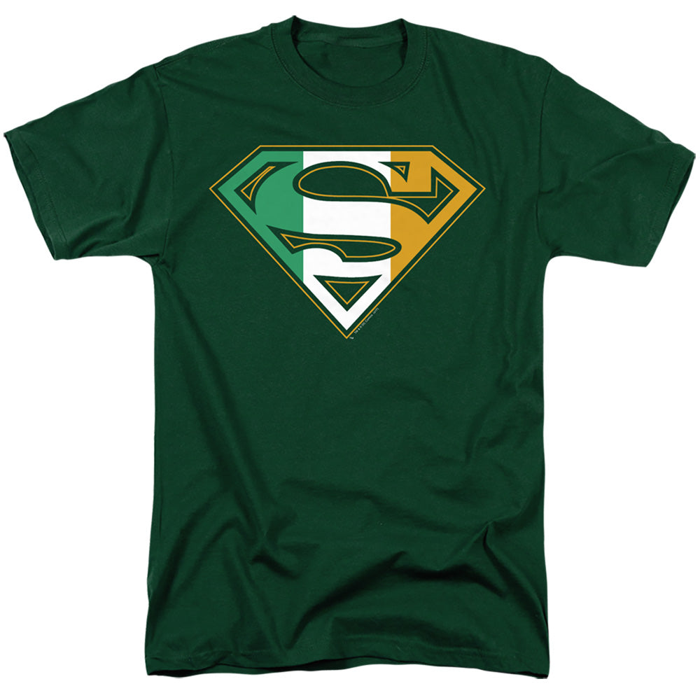 Superman Irish Shield Hunter Green T-Shirt