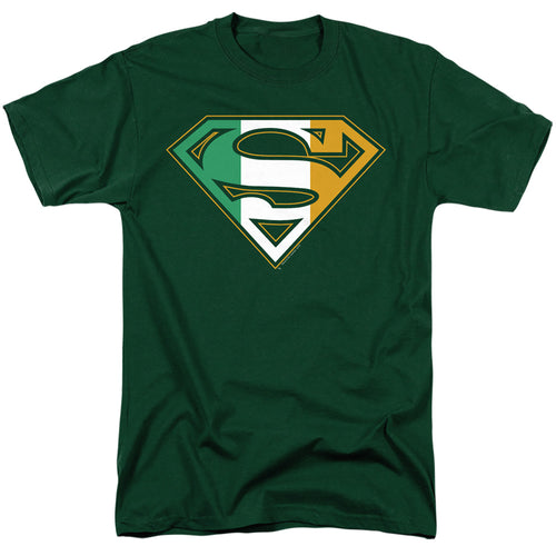 Superman Irish Shield Hunter Green T-Shirt