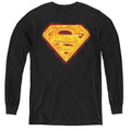 Superman Hot Steel Shield Youth Long Sleeve T-Shirt