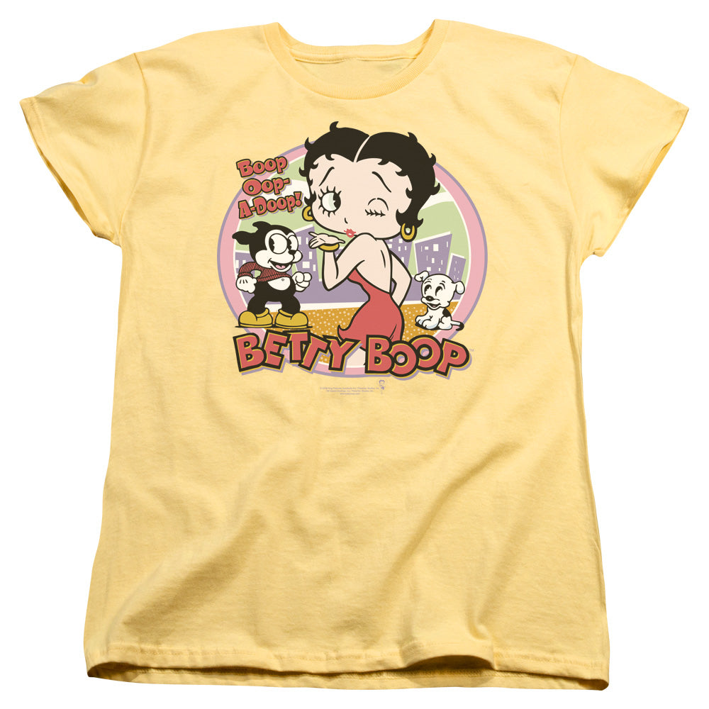 Betty Boop Kiss Womens T-Shirt