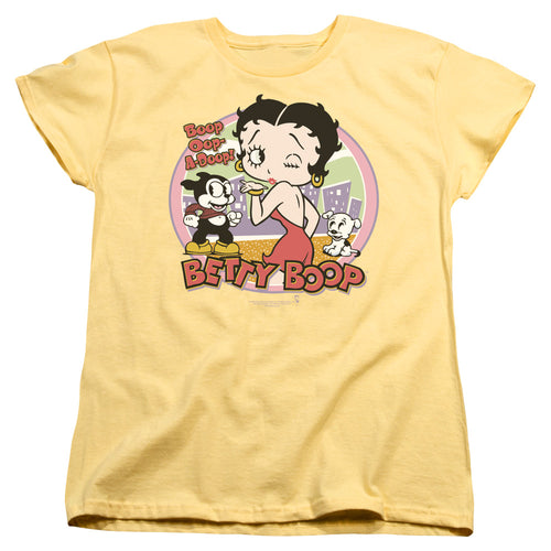Betty Boop Kiss Womens T-Shirt
