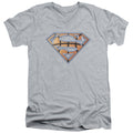 Superman Basketball Shield V-Neck T-Shirt