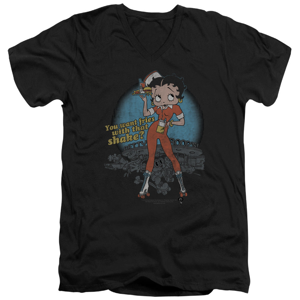 Betty Boop Fries with That V-Neck T-Shirt