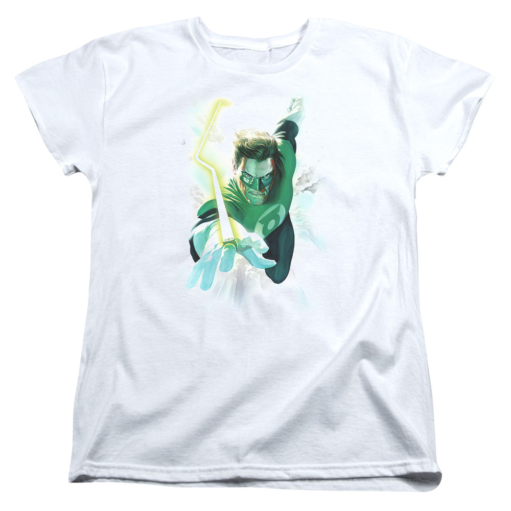 Green Lantern Clouds Womens T-Shirt